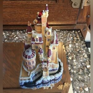 Beauty and the beast castle ornament